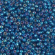 Miyuki seed beads 8/0 - Silver lined capri blue ab 8-1025